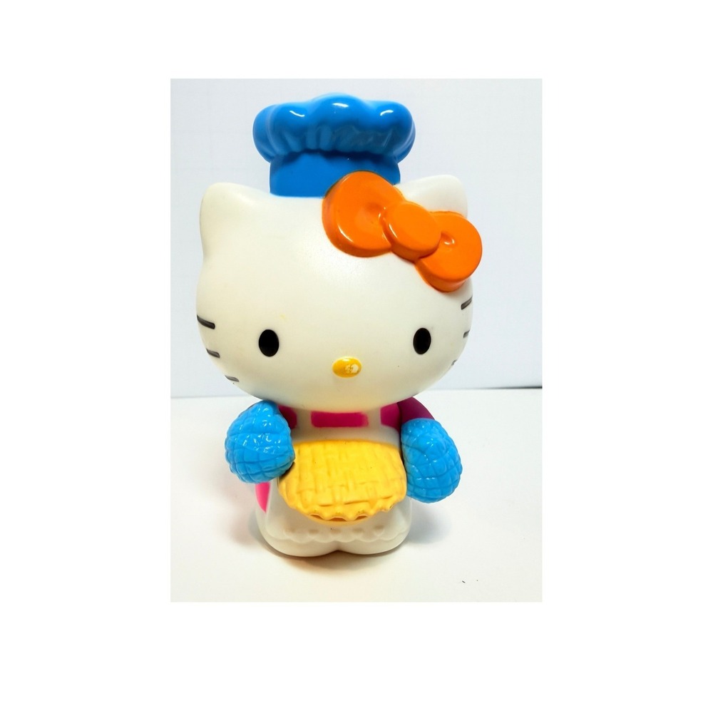 2013 Sanrio Hello Kitty Chef Sticker Roll Dispenser Cake Topper McDonalds
